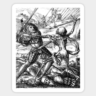 The Knight - the Dance of Death - Hans Holbein Sticker